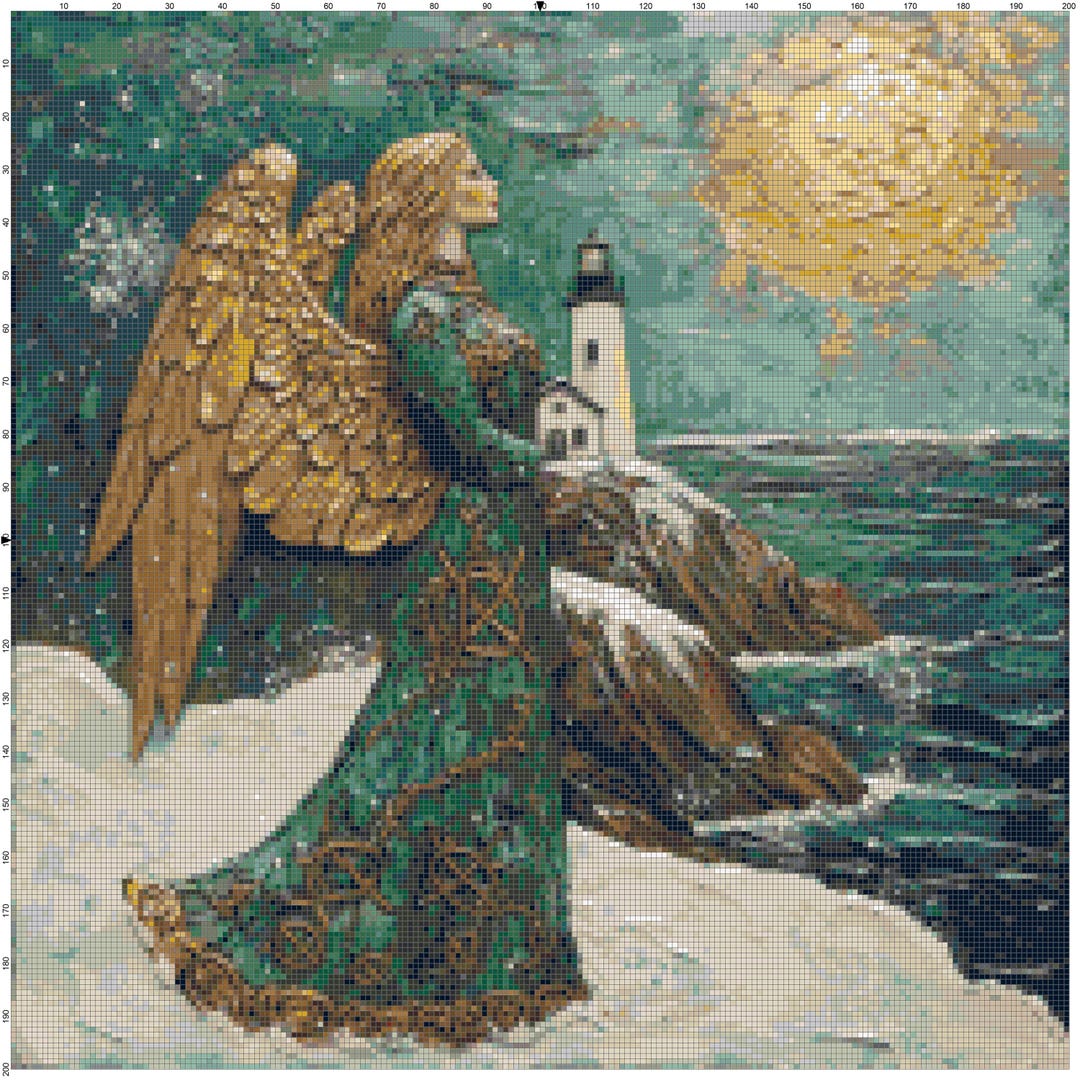 Magic Angel Pattern Magic Angels Cross Stitch Pattern Book PDF, Post-impressionist ...