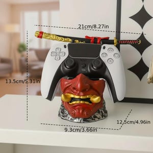 Gaming Controller Stand PS5 PS4 Xbox Switch – Devil Warrior Sword Hand Holder Desk Organizer