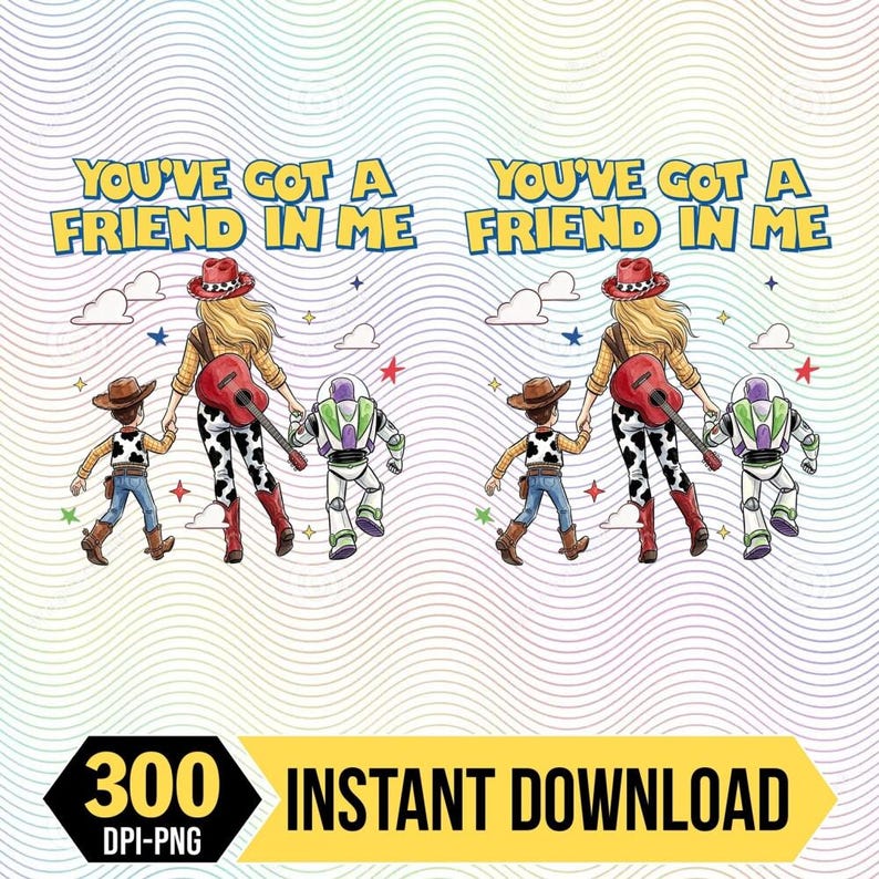 You Got A Friend In Me PNG, TS Jessie Cow Girl Toy Story Png, Toy Story 5 I Knew It I Knew You Digital File image 1