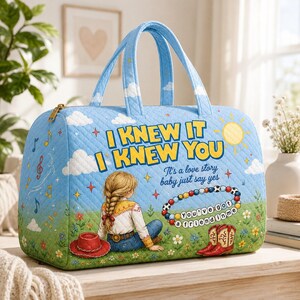 I Knew It I Knew You Toy Story Bag, Cowgirl Jessie Quilted Weekend Bag, Toy Story Jessie Bag, Toy Story Duffel Bag, Family Vacation Gift image 2