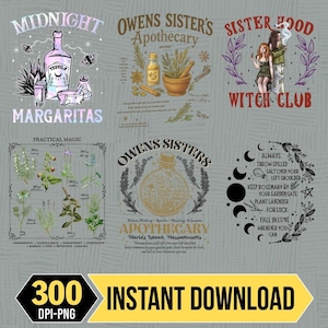 Practical Magic Png, Apothecary Png, Practical Magic Movie Digital, Apothecary Png, Halloween Shirt, Midnight Margaritas