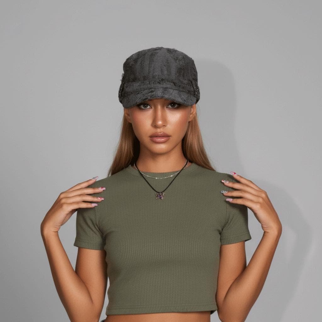 Y2k Denim Hat - Etsy