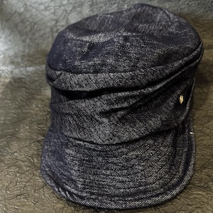 Japanese Retro Denim Newsboy Cap, Vintage Equestrian Style Military Hat, Casual Denim Visor Beret for Women, Stylish Cotton Gift for Her image 5