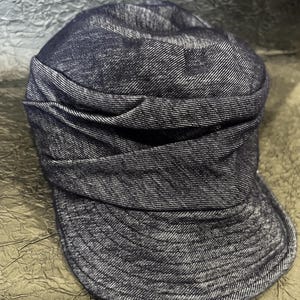 Japanese Retro Denim Newsboy Cap, Vintage Equestrian Style Military Hat, Casual Denim Visor Beret for Women, Stylish Cotton Gift for Her image 7
