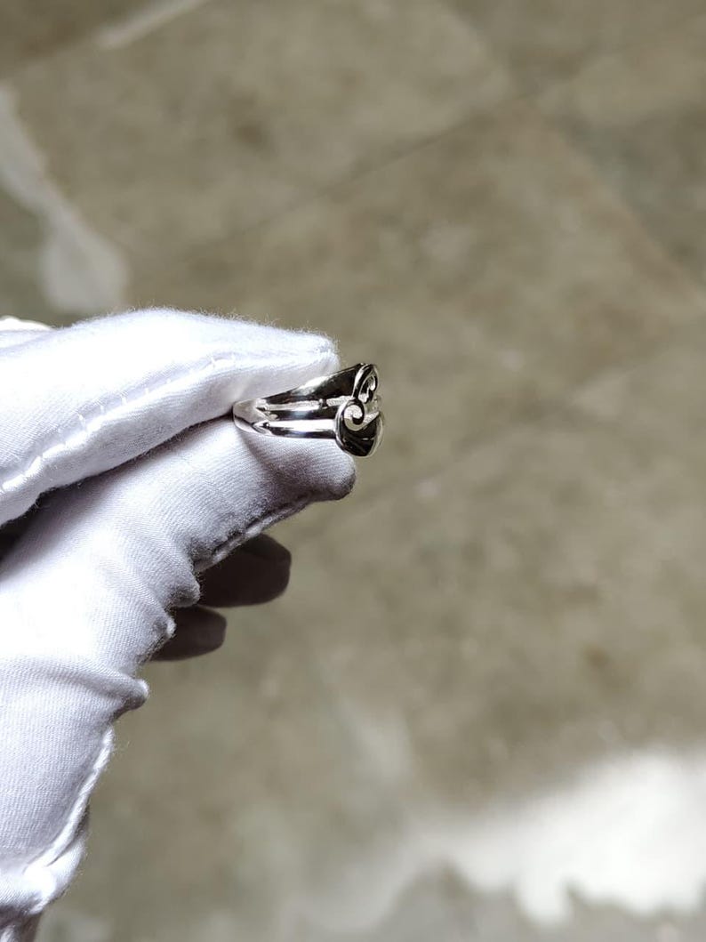 Sterling Silver Swirl Ring | Sculptural Double Band Statement Jewelry ...