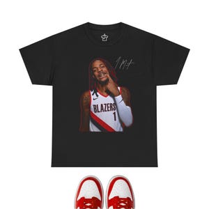 ジャ・モラント ポートランド・トレイルブレイザーズ NBA バスケットボール グラフィックTシャツ