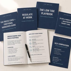 Kit de herramientas 6 en 1 para el sistema nervioso (PDF, 87 páginas) / Recuperación del agotamiento por TDAH / Regulación emocional / Manejo del estrés (Descarga digital)