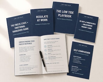 6-in-1 Nervous System Toolkit PDF 87 Pages | ADHD Burnout Recovery | Emotional Regulation | Stress Management Digital Download