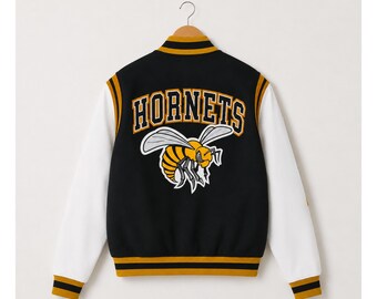 Alabama State Universität Motto 2.0 Varsity Jacke aus Wolle mit Leder ärmeln Varsity