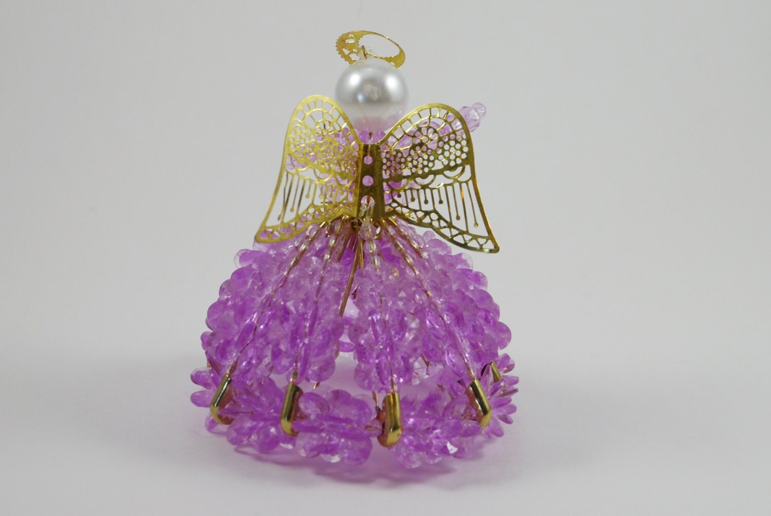 Beaded Angel Ornament Christmas Ornament Guardian Angel Etsy