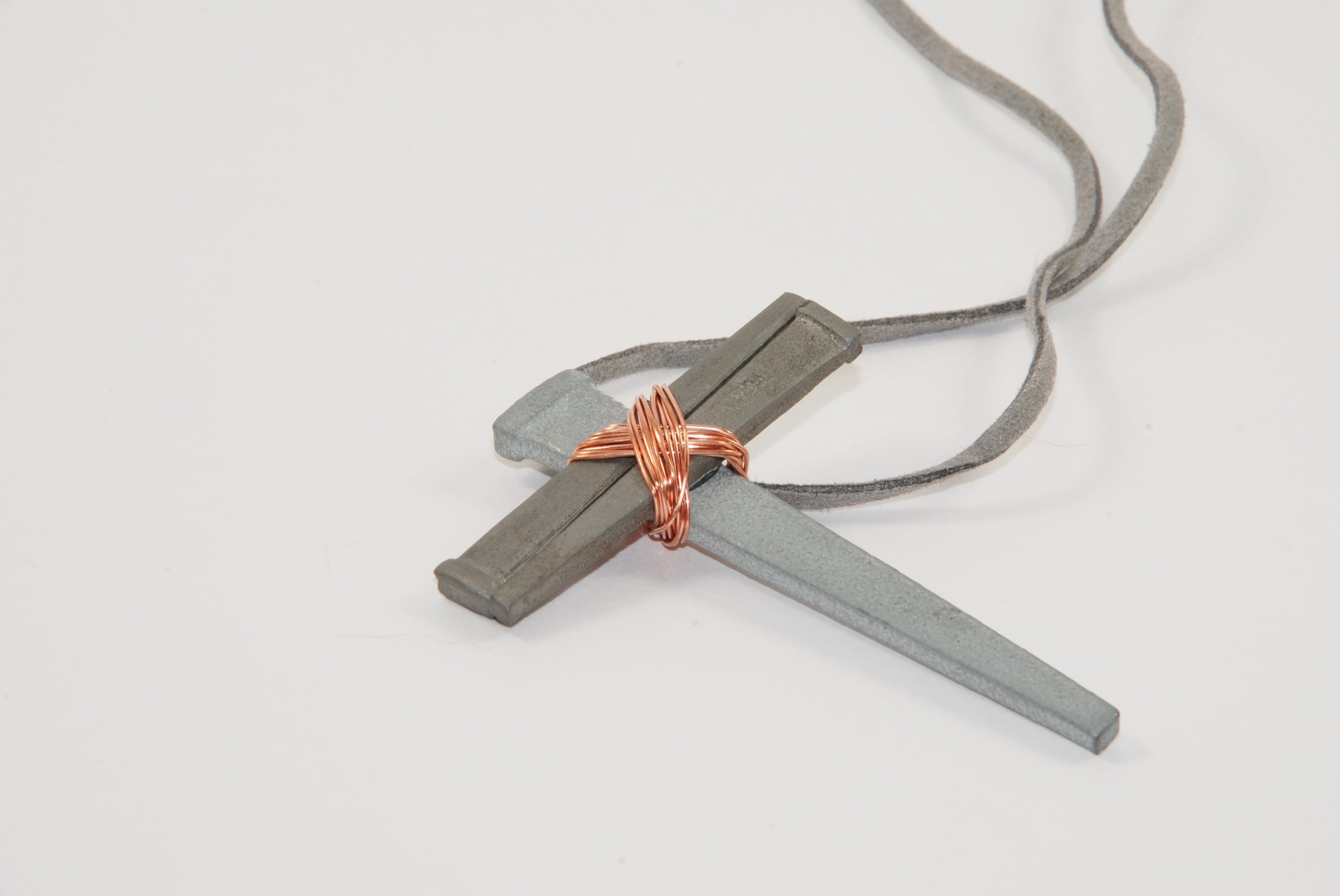 Designer Nail Cross Necklace by Maria Tash - wide 1