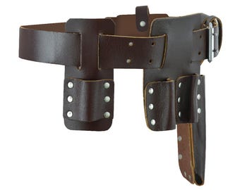 Scaffolding Brown Thick Leather Tools Belts Strong Leather Belt
