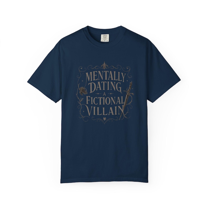 Camiseta/sudadera con estampado "Saliendo mentalmente con un villano de ficción" imagen 8
