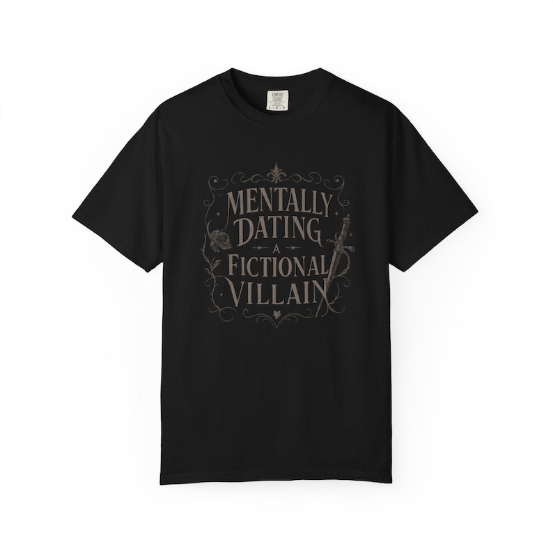 Camiseta/sudadera con estampado "Saliendo mentalmente con un villano de ficción" imagen 7
