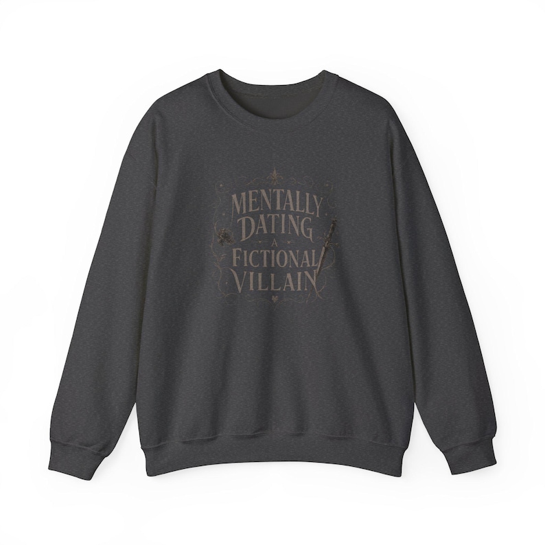 Camiseta/sudadera con estampado "Saliendo mentalmente con un villano de ficción" imagen 13