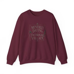 Camiseta/sudadera con estampado "Saliendo mentalmente con un villano de ficción" imagen 11