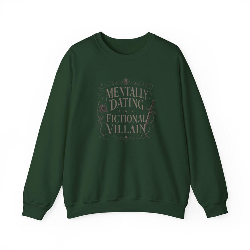 Camiseta/sudadera con estampado "Saliendo mentalmente con un villano de ficción" imagen 12