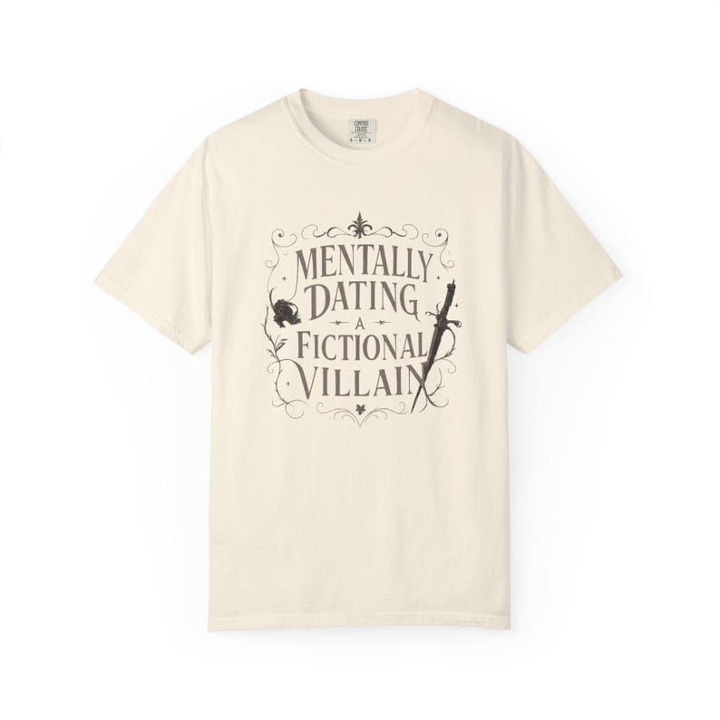 Camiseta/sudadera con estampado "Saliendo mentalmente con un villano de ficción" imagen 3