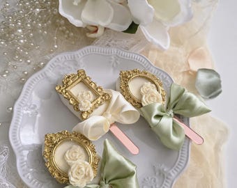 Bridal Shower Cakesicles, Luxury Floral Cakesicles, Wedding Dessert Favors, Elegant Handmade Cakesicles, Custom Event Treats dozen