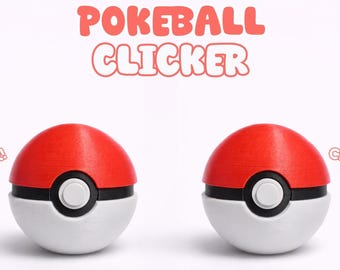 Pokeball Fidget Clicker Keychain (4 PCS)