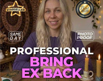 Ex Liebe Zauber zurückbringen | Versöhnung & emotionale Wiederverbindung Ritual | Personalisierte weiße Energie | Gießen am selben Tag