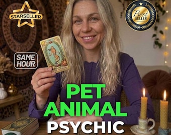 Personalisierte Haustier Psychische Lesung | Tiergefühle, Tarot Anleitung (Same Hour)