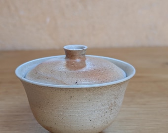 Ceramic tea gaiwan - wood-fired - unique piece