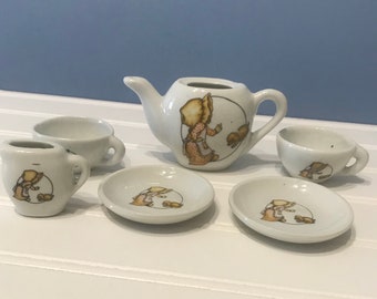 holly hobbie china tea set