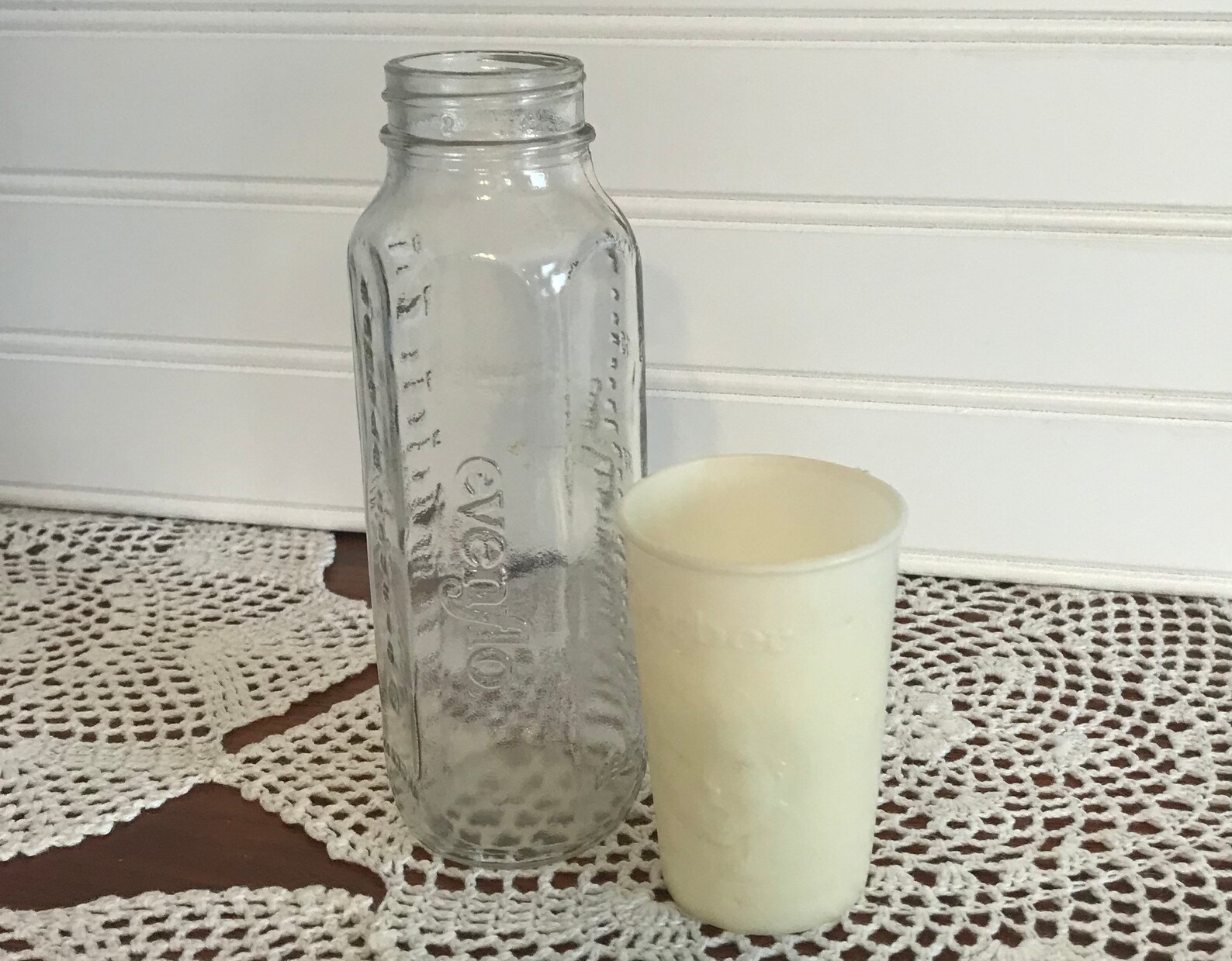 Vintage Glass Baby Bottle & Gerber Cup Etsy