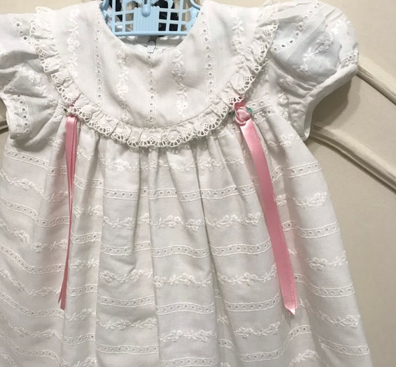 Sz 12mo Eyelet Lace Dress - image 2