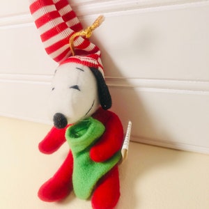 4” Vintage Christmas Snoopy Ornament