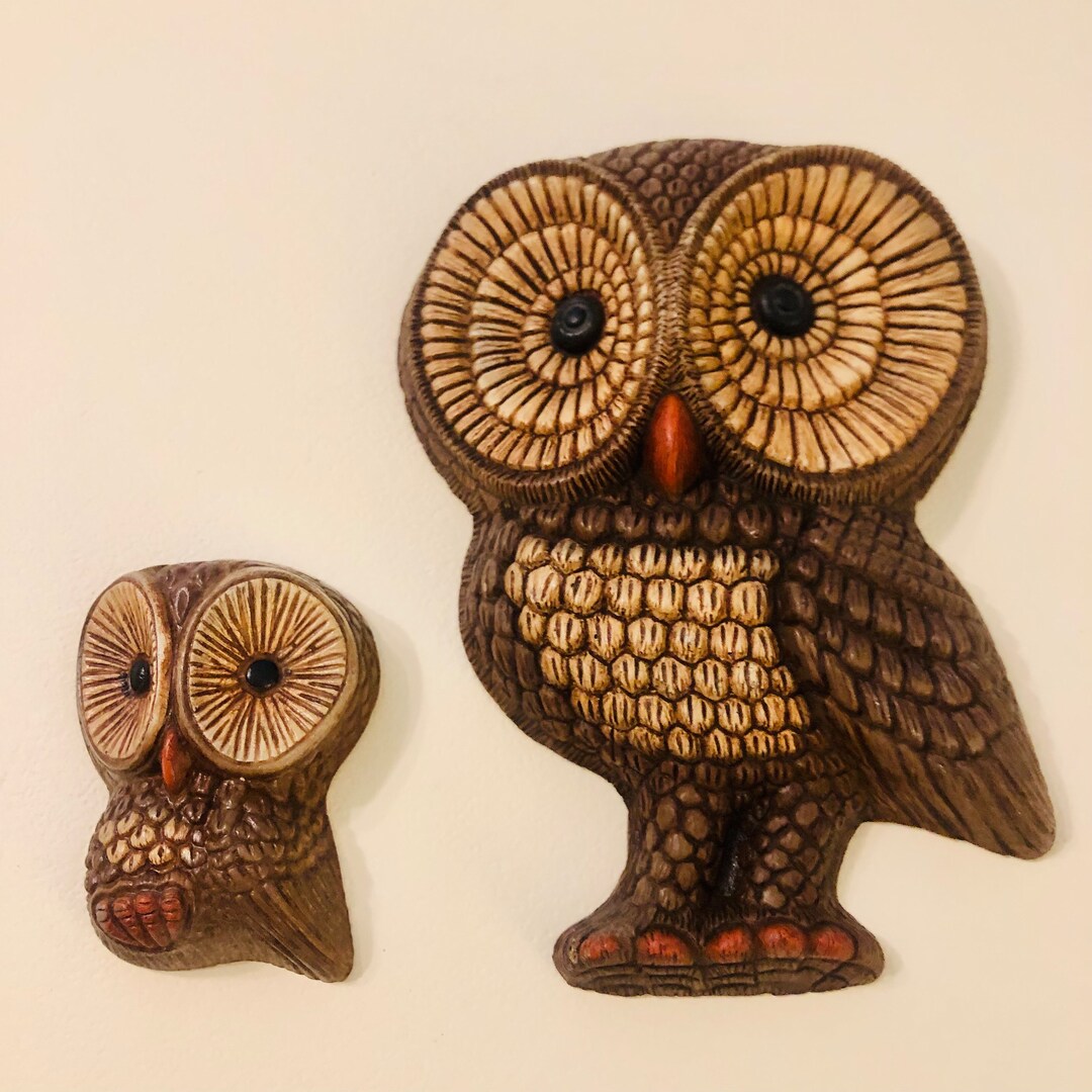 Vintage Owl Wall Art Etsy