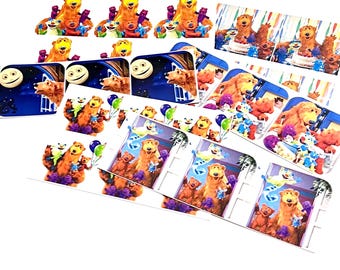 Bear In The Big Blue House Stickers, Custom Designed