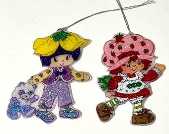 Strawberry Shortcake & Almond Tea Decoration Set, Handmade