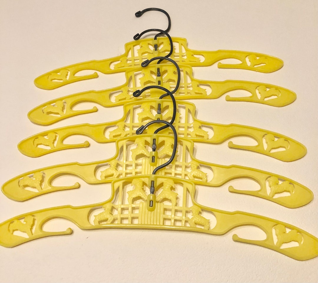 Five Vintage Baby Hangers Etsy