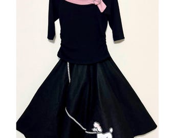 Gonna e top a barboncino per ragazze