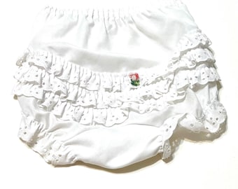 Eyelet Ruffles Diaper Cover