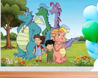 Dragon Tales Custom Made Party Banner