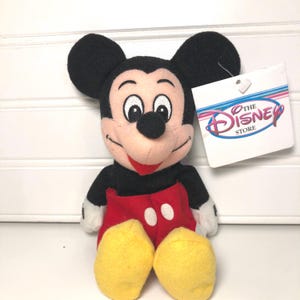 9” Vintage Disney Store Mickey Mouse Beans Toy