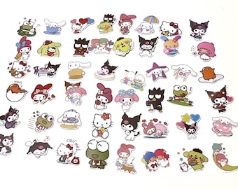 Hello Kitty Characters Stickers Lot