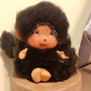 Vintage Monchhichi Mini Wood Decoration