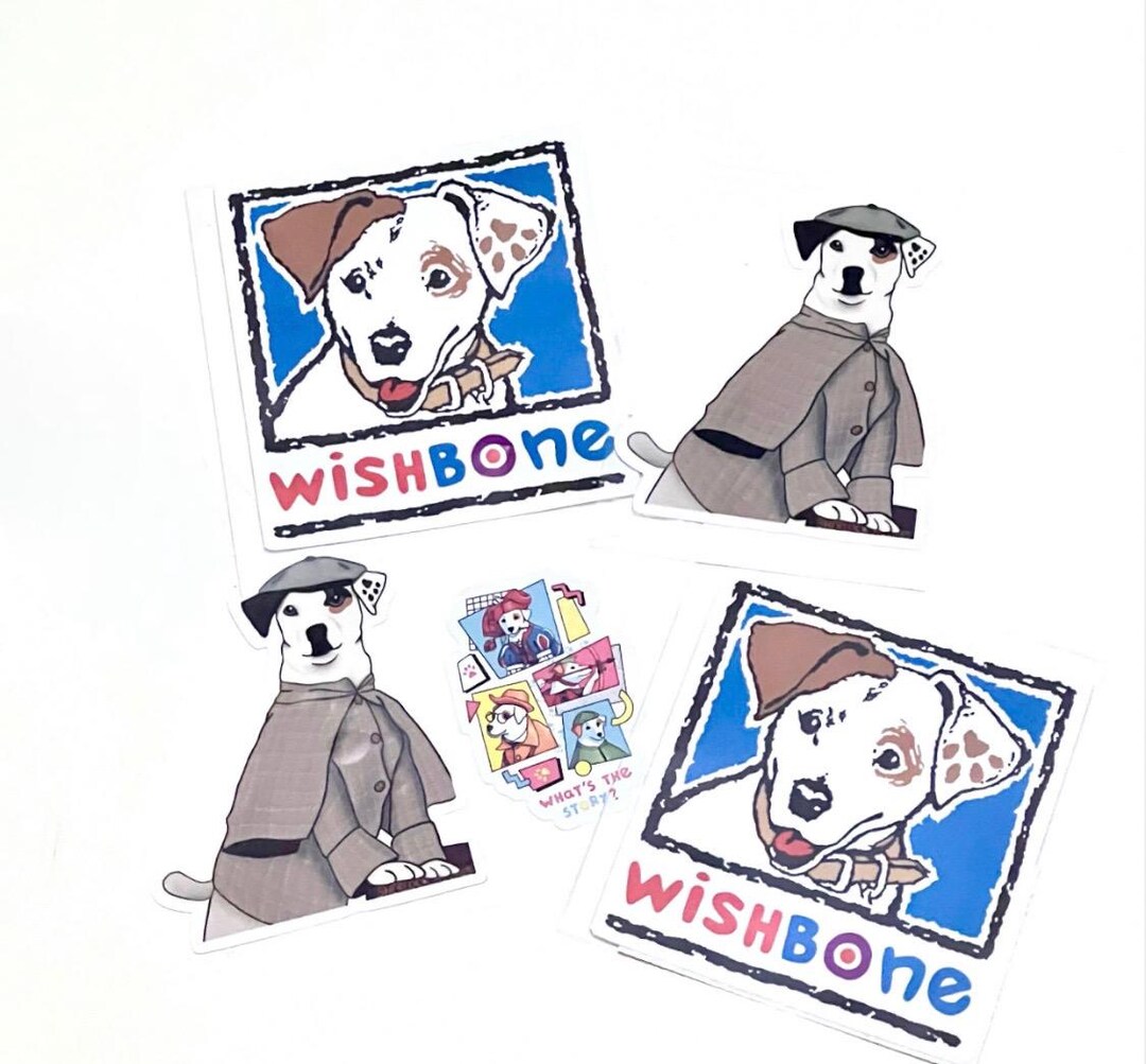 Wishbone the Dog Vinyl Stickers - Etsy