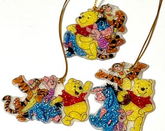 3 Winnie The Pooh & Friends Handmade Ornaments