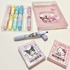 Accessori di cancelleria con personaggi Sanrio
