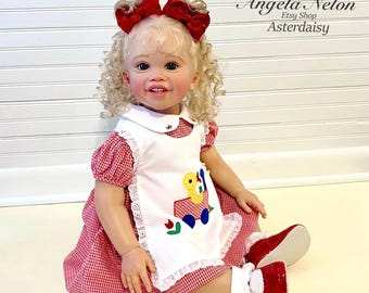 28” Jameelah Reborn Limited Edition Toddler w/ COA, Completed