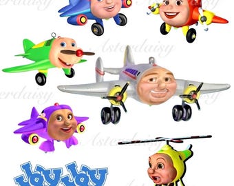Jay Jay The Jet Plane Transfer Stickers Set