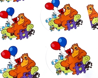 12 Bear In The Big Blue House Stickers