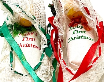 Vintage Babys First Christmas Ornaments