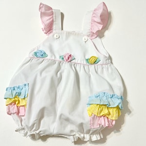 3/6 Mo Pastel Gingham Sunsuit