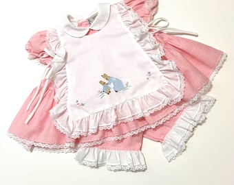 Sz 3mo Beatrix Potter Dress Set
